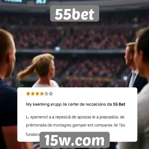 Recepção dos usuários na plataforma 55bet